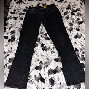 Elegant black Straight Leg Women's Jeans